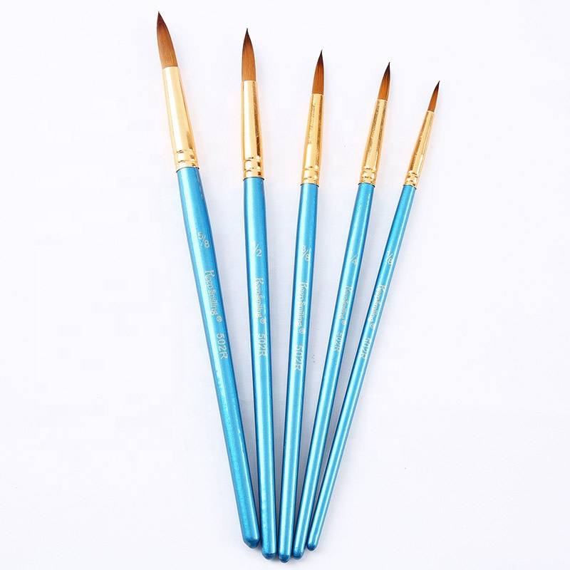 Acrylic Paint Brush Wholesale Paint Brush Set 5pcs Artist Painting Brush With Nylon Hairs